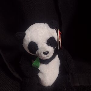 Ty Beanie Baby Manchu Panda Bear RARE 2006  Plush Stuffed Toy Animal Retired
